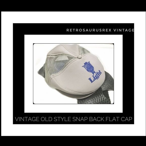 VINTAGE Old Style Newsboy Trucker SnapBack Cap - Picture 1 of 8